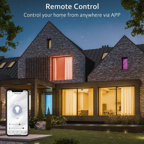 Bulbs, Bulbs A19 E26 60W Bulbs 1 Pack Peteme Smart WiFi Light Led RGB Color Changing Compatible with Alexa, Siri,Echo
