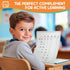 SCRIBBLEDO Division Math Practice Small White Board Dry Erase Sheets, 9”x12”, Pack of 10 for Classroom