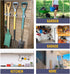 Zonon 30 Closet Pcs Heavy Duty Spring Clips Clamp Tool Hanger Spring Clamps Garage Wall Organizer for Tools Rakes