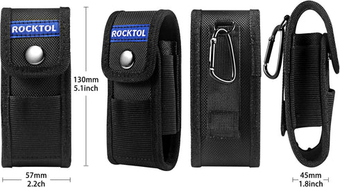 Multitool Sheath for Belt, 900D Nylon Pouch with 4 Pockets, EDC Tool Holster for Multitool Pocket Knife
