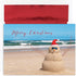 Warmest Wishes Beach Snowman Christmas Cards, 16-Count Boxed with Foil-Lined Envelopes, 7.8" x 5.6" (872400)