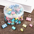 TecUnite 150 Pcs Binder Clips, Assorted Sizes, Pastel Paper Clamps for Office Supplies