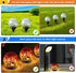 MLKNK 4 Pack Solar Globe Lights Outdoor Waterproof-Solar Balls-Solar Garden Lights-Orbs for Outside Cracked Glass Ball