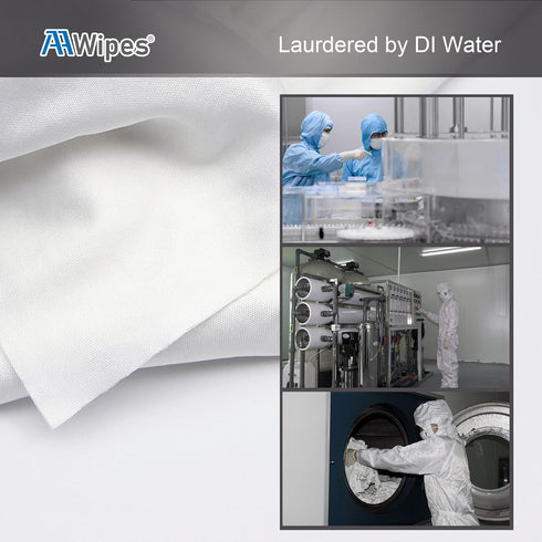 6"x6" (100 Counts/Bag, 144F) 100 (MFR14006) AAwipes Cleanroom Irregular Woven Linen Microfiber Wipes Knitted Superfine