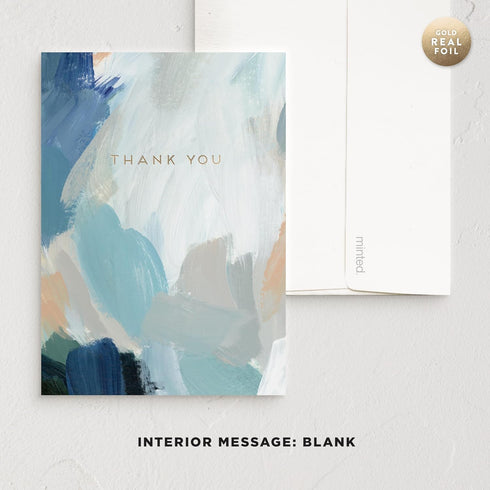 Pack, Set 5, Pack, Minted Elegant Thank You Greeting Cards of Thank You Notes Variety Folded Thank You Cards