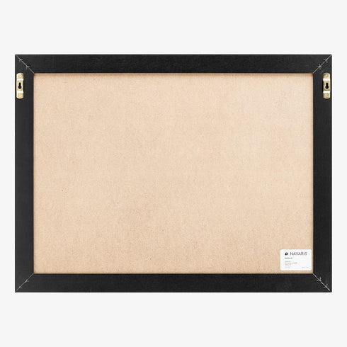 Navaris Framed Calendar Whiteboard for Wall, 18" x 24" Magnetic Dry Erase Monthly Planner, White Board with Frame,