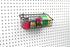 Spectrum (Pack 2) Pegboard & Wall Mount Wire Basket Small (Industrial Gray) - Storage & Organizer for Garage, Tools
