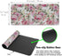 Pink Desk Mat Mouse Pad for Women - Extra Large 35.4" x 15.7" Non-Slip Rubber Base for Game Office, Roses Wreath