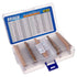 BOJACK 1000 Pcs 25 Values Resistor Kit, 1 Ohm-1M Ohm with 5% 1/4W Carbon Film Resistors Assortment