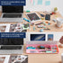 TSJ OFFICE Desktop Whiteboard Dry-Erase Board with Drawer, Computer Keyboard Stand, Desk Organizers for Office & Home