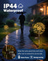 2 Pack 150Leds Solar Garden Lights Outdoor Yard Decorations, Pathway Lights Stake, Fairy Firework Light for Garden