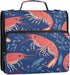 Fisyme 3 Sea Shrimp Cute Blue Zipper Binder Ring with Zipper and Shoulder Strap Large Capacity Multi-Pocket Binder