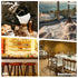 6 Pack 4.25" 11", 6 Menu Covers x View PU Leather Menu Holders for Restaurant, Bar, Coffee Shops, Wine Lists & Drink
