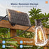 102FT(96+6) 30 Bulbs, 30H+ Dimmable addlon Solar String Lights Outdoor with Remote, Waterproof Patio Lights