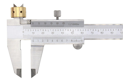 Vernier Caliper Precision Measuring Tool, Durable Stainless Steel, 0-6 Inches/0-150mm