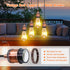 Puanticn 16.4 E26 E27 Bulb Vintage Brass Plug in Pendant Light Fixture, Ft Black Thicken Round Cable Hanging Lamp Kit