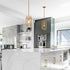 Gold Pendant Lights Kitchen Island, Modern Geometric Kitchen Pendant Light Fixtures, Vintage Brushed Brass Pendant