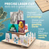 Store DS THE DISPLAY Corner Natural Wooden Tiered Display Stand for Vendor Events, Display Shelves for Craft Shows