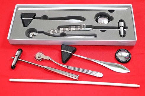 4 SET Hammer set hammer hammer-BLack NEW Premium Neurological DIAGNOSTIC pcs Reflex Pinwheel, Taylor Queen Square