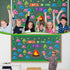 CY2SIDE 74PCS Jesus is Our Guide Cutouts - Bulletin Board Border Sets for Back to School Camping Theme