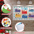 Cholemy 105 Pcs Winter Bulletin Board with Holidays Around The World Cutouts for Educational Resources Decor