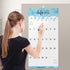Wall Calendar 2025-2026, 18-Month Monthly Calendar, Jul. 2025 - Dec. 2026, Large Print, 12" x 24"