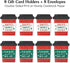 Pack, Set 8 Big Dot of Happiness Assorted Teacher Holiday Presents Coffee Cup Gift Card Holders with Envelopes, Teacher