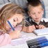 Vanstek 18 Pack Retractable Erasable Gel Pens, 9 Black & 9 Blue, Fine Point (0.7) for Writing and Note Taking