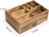 Liry Products Rustic Wooden Organizer Cosmetic Storage Cabinet Makeup Display Box Office Supplies Desktop Vanity