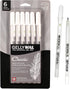 SAKURA Gelly Roll Gel Pens, Fine, Medium & Bold Tip Ink Pens for Journaling, 6 Pack