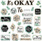 Mental Health Posters It's Okay to Eucalyptus Bulletin Board Set, Inspirational Accents for School Office Home Decor