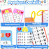 Sibba 0-12, 18PCS Multiplication Flash Cards Reusable Math Times Table Flashcards, with Dry Erase Markers Sorting Ring