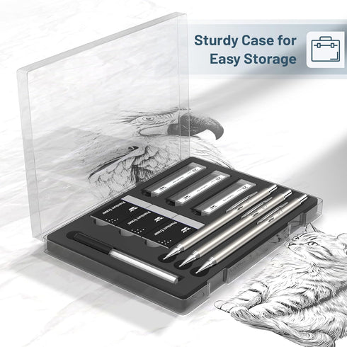 Mr. Pen Metal Mechanical Pencil Set, 0.7mm, 3 Pack, Mechanical Pencils for Sketching and Drafting