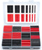 Wirefy Heat Shrink Tubing Kit - 3:1 Ratio Adhesive Lined Shrink Wrap, Automotive Industrial Tubing - Black, Red, 200 PCS