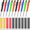 Sabary 10 Pcs Solid Carpenter Pencils with 60 Pcs 2.8mm Refills, Long Nosed Mechanical Pencil Marker for Woodworking