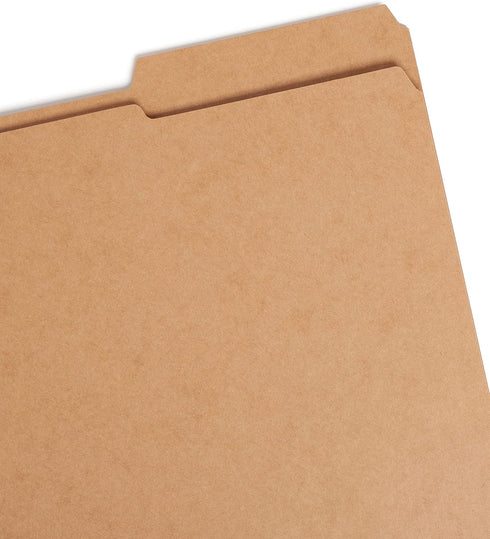Smead 10786 File Folder, Reinforced 2/5-Cut Tab, Letter Size, Kraft, 100 per Box