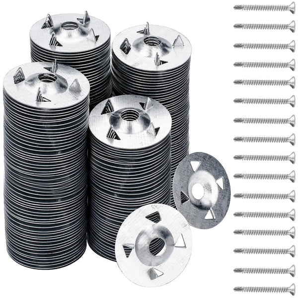 300 Pcs Foam Board Fasteners Washers for Installation of Foam Board Panels, 1-1/8 Inch Metal Washers for Fixing