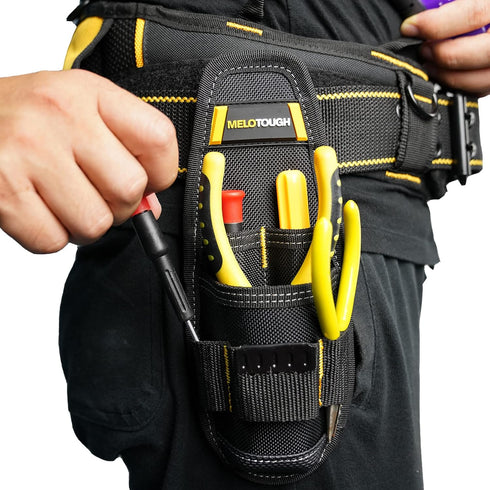 Min Work Organizer Tool Pouch, Small Tool Holder with Snap Clip and Knife Holder