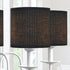 Lamp,Set 2,Small Drum,5.4"5.4"H5.2",TC BULB,Black LAMPWELL KETTE Clip-on Pleated Fabric Lamp Shades for for Table
