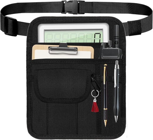 Solaradgy Premium Server Pouch, Beautyflier Waist Apron for Cash Adjustable Belt Waitress Apron
