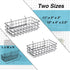 Pegboard Basket Set of 2, Medium + Small Size Baskets, Black for Organizing Tools and Garage Storage