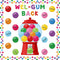 WATINC 105Pcs Back to School Gumball Machine Cutouts, Colorful Bubble Gumballs Bulletin Board Decoration Set