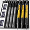 Nicpro 3 PCS 1.3 mm Mechanical Pencil Set with 36 Lead Refill, Heavy Duty Carpenter Pencil for Woodworking