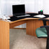 Amylove Setup 36.2 Inches(Black) L Shaped Desk Mat Corner Mouse Pad Waterproof Large Rubber Corner Desk Mat for Office