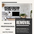 My Vinyl Story | Don't Wish for it Work for it | Motivational Large Wall Decal Sticker for Home Gym Office