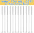 LEDUO 12 12 inch, 12mm 40 oz 30 oz 20 oz 64 oz Straw Cleaner Brush for Stanley - PCS | Reusable Drinking Straw Brushes