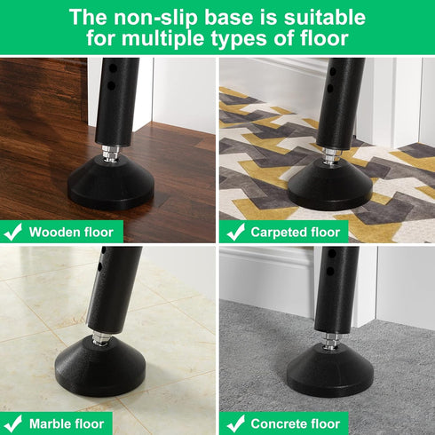 Jammer 1Pack Sliding Glass Door Lock & Door Stoppers Security Bar Keep Your Home Security, Adjustable