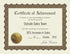 Great Papers! Certificate of Achievement, Pre-Printed, Gold Foil, Embossed, 8.5" x 11", 6 Count