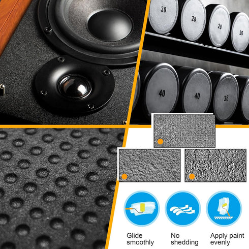 5 8 Inch Therwen Pcs Textured Paint Roller Bed Liner Roller Covers and Frame Kit Orange Peel Texture Roller Roll on Bed