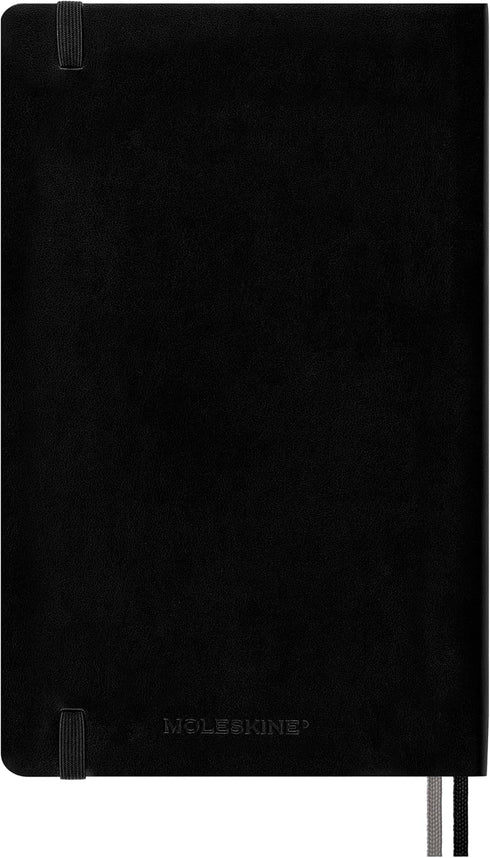 Moleskine Classic Expanded Notebook, Soft Cover, Large (5" x 8.25"), Plain/Blank, Black, 400 Pages